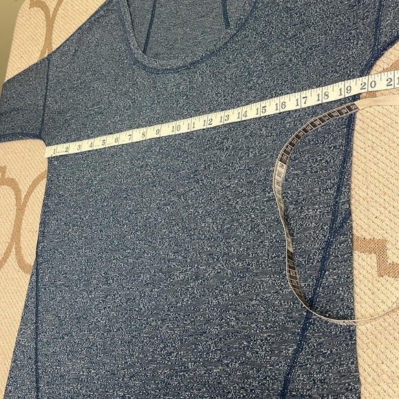 The North Face Womens Blue Modoc Scoop Neck base layer long sleeve shirt - Picture 7 of 12